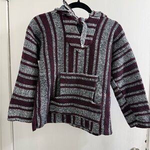 Vel-Mex kids poncho size small; 18 1/2” from pit to pit